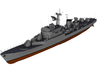 Commandant Riviere Frigate (1964) 3D Model