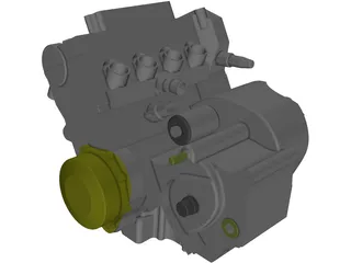 Engine Honda CBR-600RR (2005) 3D Model