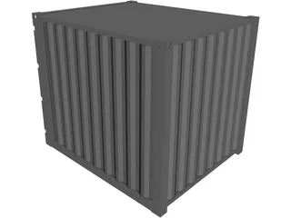 Container 10ft Shipping 3D Model