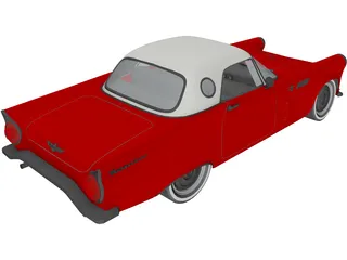 Ford Thunderbird (1955) 3D Model