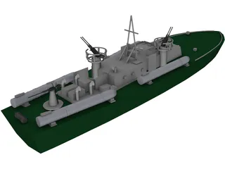 PT 109 Boat 3D Model