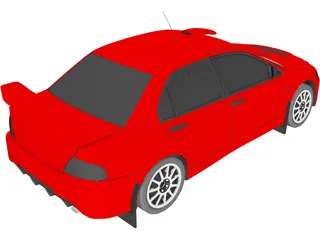 Mitsubishi Lancer Evolution IX 3D Model