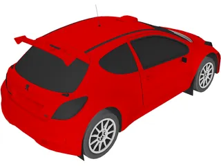 Peugeot 207 3D Model