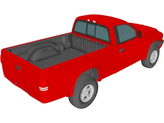 Dodge Dakota Sport Regular Cab V8 (1999) 3D Model