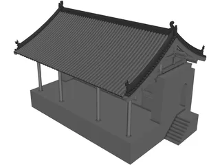 Chinese Ancient Stage 3D Model