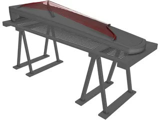 Dulcimer 3D Model