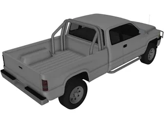 Dodge Ram Extended Cab (1996) 3D Model