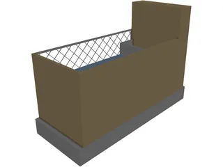 Baby Bed 3D Model