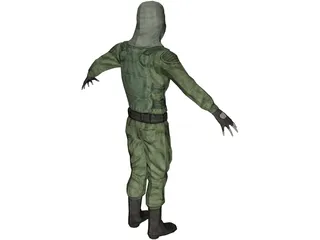 Commando 3D Model