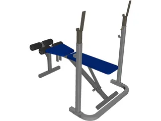 Bench Press 3D Model