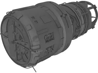 FZ Engine 3D Model