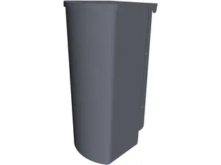 Plastic Mailbox 3D Model