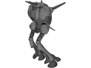 Zentraedi Battlepod 3D Model