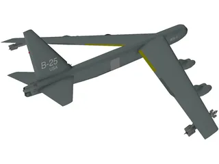 Boeing B-52 Stratofortress 3D Model