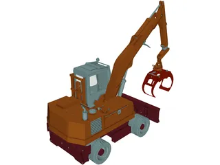 Minelli cm190 Excavator 3D Model