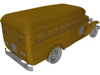 School Bus 3D Model