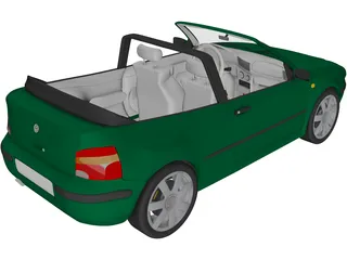 Volkswagen Golf Cabrio 3D Model
