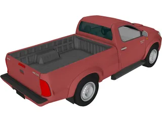 Toyota Hilux Regular Cab 3D Model