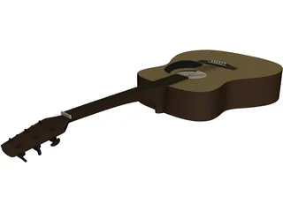 Taquamine Acoustic Guitar 3D Model