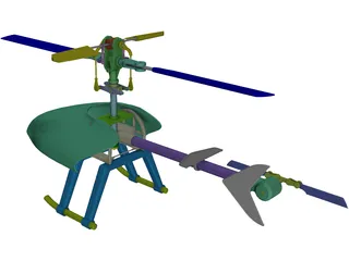 RC Helicopter 3D Model