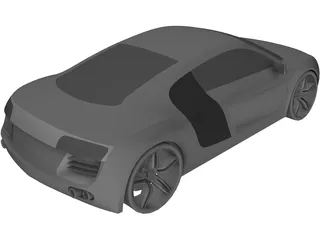 Audi R8 3D Model