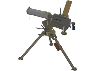 Maxim Machine Gun 3D Model