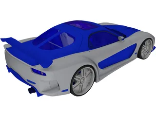 Mazda rx7 [Tuned] 3D Model