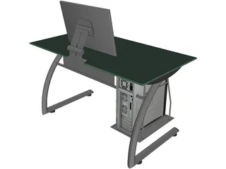 Computer Station 3D Model