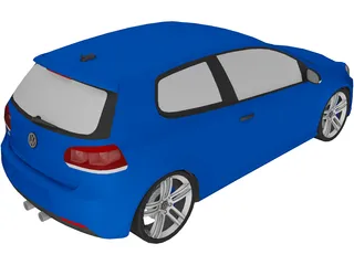 Volkswagen Golf V Mk6 GTR 3D Model