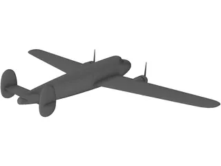 Lockheed L-10 Electra 3D Model