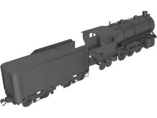 Train Locomotive 3D Model