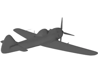 A6M2-0 Airplane 3D Model