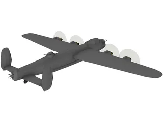 Avro Lancaster 3D Model