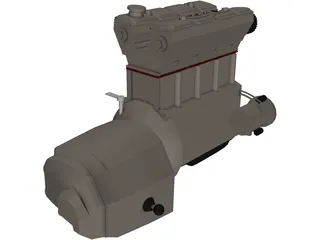 Engine V8 3D Model