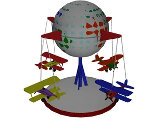 Toy Carousel 3D Model