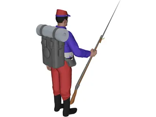 Soldier (1879) 3D Model