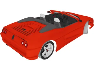 Ferrari F355 Spyder (1996) 3D Model