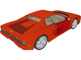 Ferrari Testarossa (1984) 3D Model