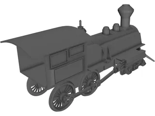 Steamtrain 3D Model