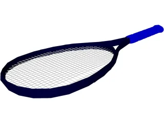 Tennis Racquet 3D Model