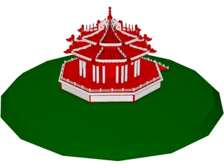 Chinese Building 3D Model