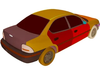Dodge Neon (1995) 3D Model