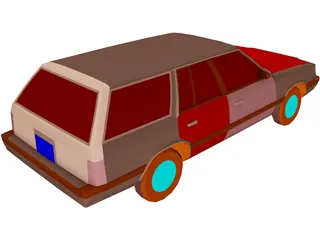 Plymouth Reliant Wagon (1985) 3D Model