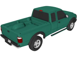 Ford Ranger Pickup (2001) 3D Model