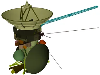 Cassini Satellite 3D Model