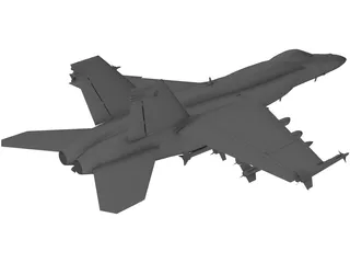 F-18E 3D Model