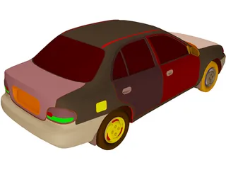 Hyundai Accent (1995) 3D Model