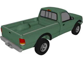 Ford Ranger XLT Pickup 4x4 (1994) 3D Model