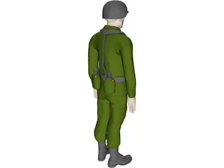 Soldier Male 3D Model