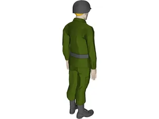 Soldier Male 3D Model